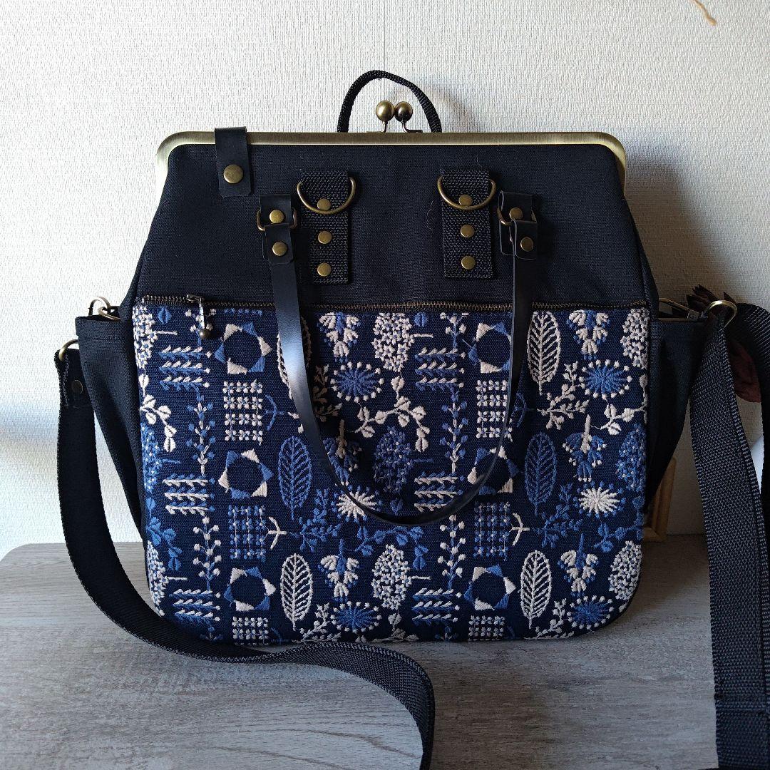 【maginko様】縦型がま口ショルダー　リュック ハンドメイド