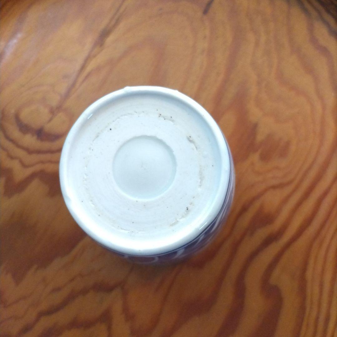 兎図 そば猪口 江戸期 波兎 古伊万里 染付