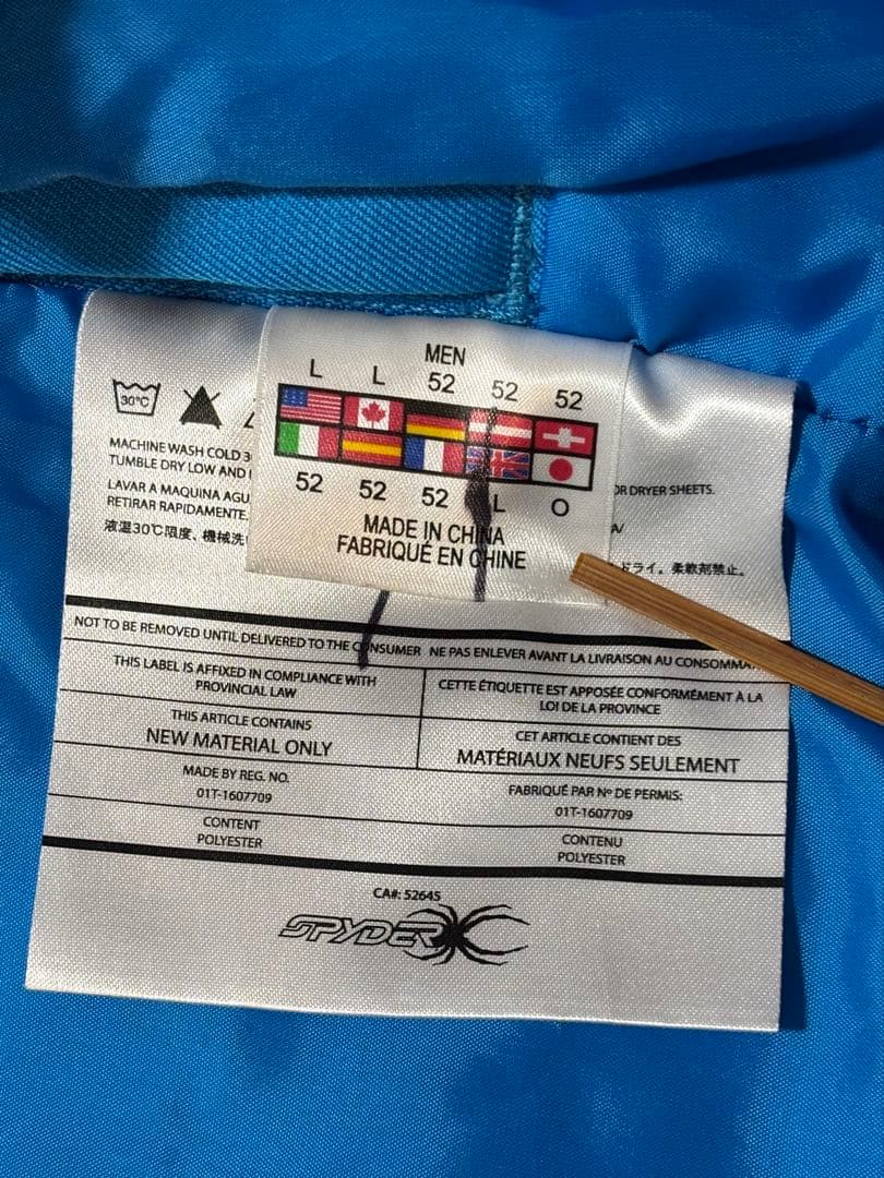 スパイダー SPYDER スキーウェア ジャケット LL