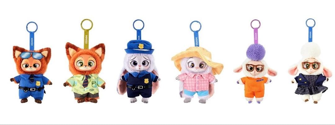MINISO ディズニー　ズートピア　マスコット　ジュディ　ニック　警官 2点