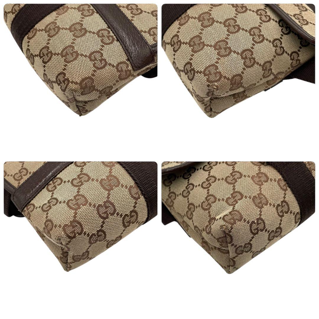 美品✨GUCCI グッチ GGキャンバス ウエストポーチボディバッグ
