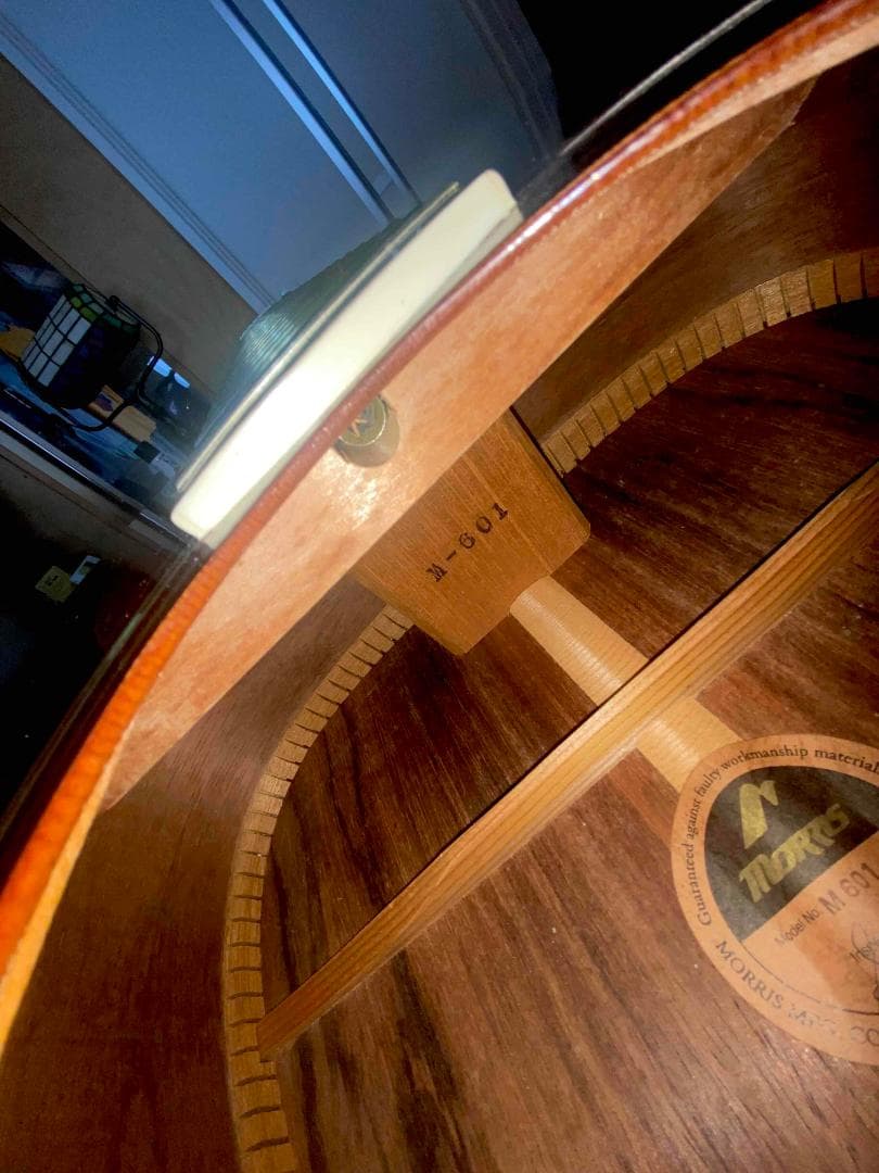 値下！美品！MorrisモーリスM-601トップ単板ハカランダ調整クリーニング済