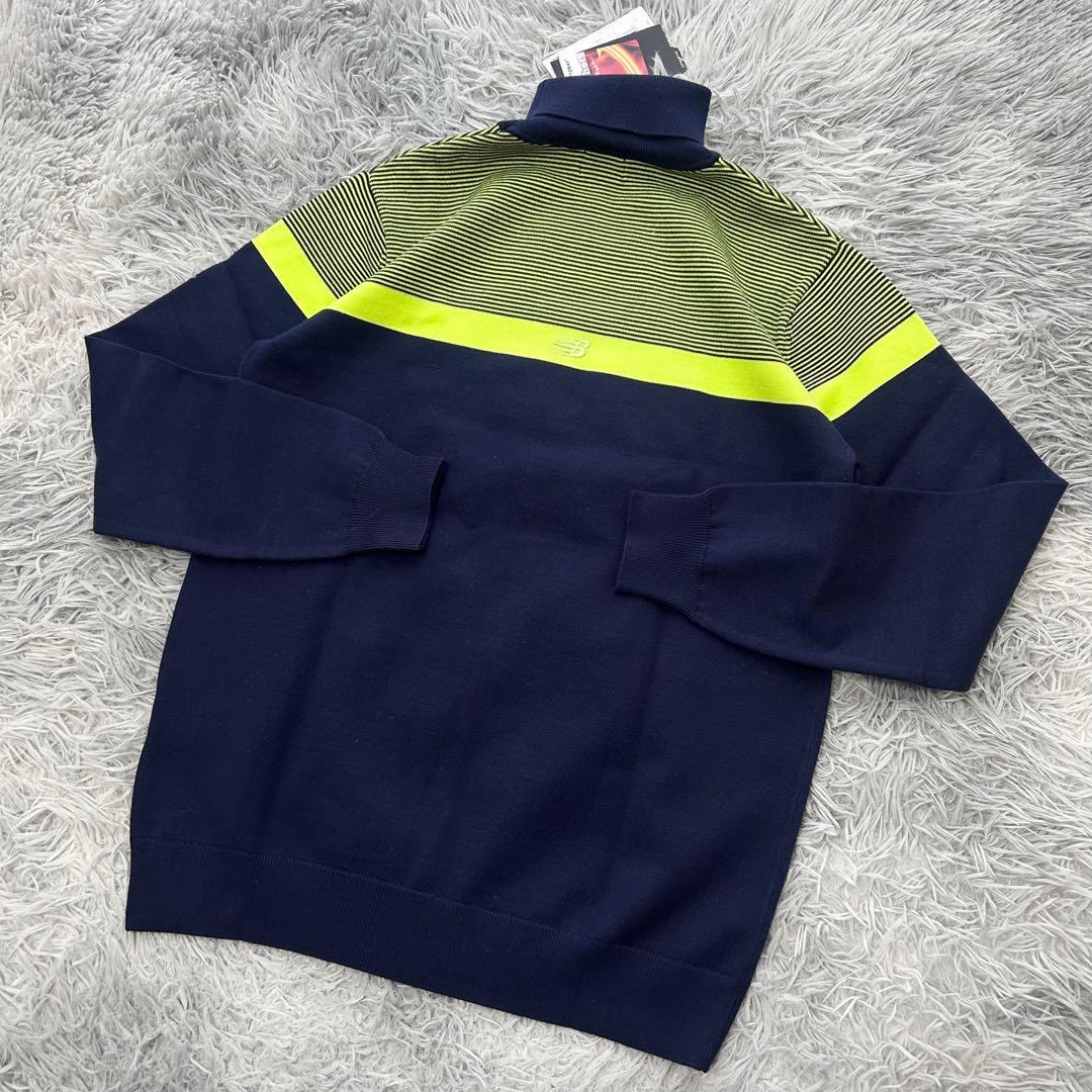 おまとめ　新品　ニューバランスゴルフ　ニット　セーター　タートルネック　ネイビー