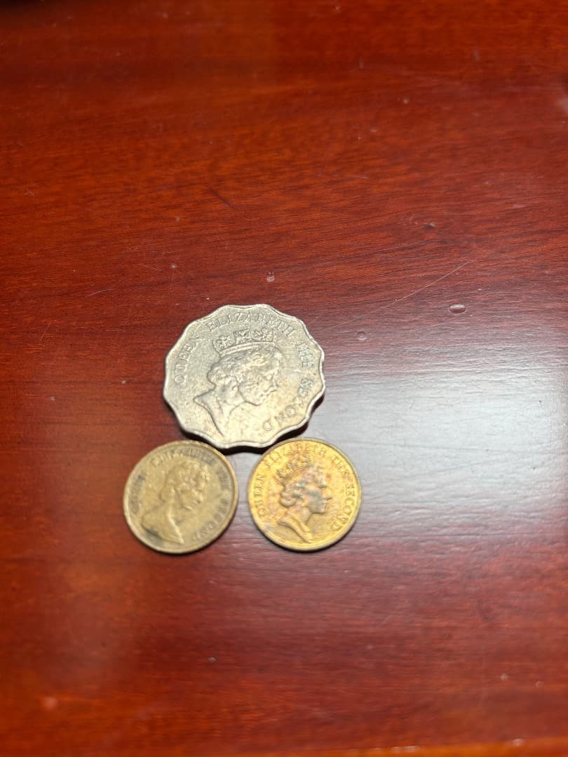 エリザベス2世 旧硬幣 3枚セット