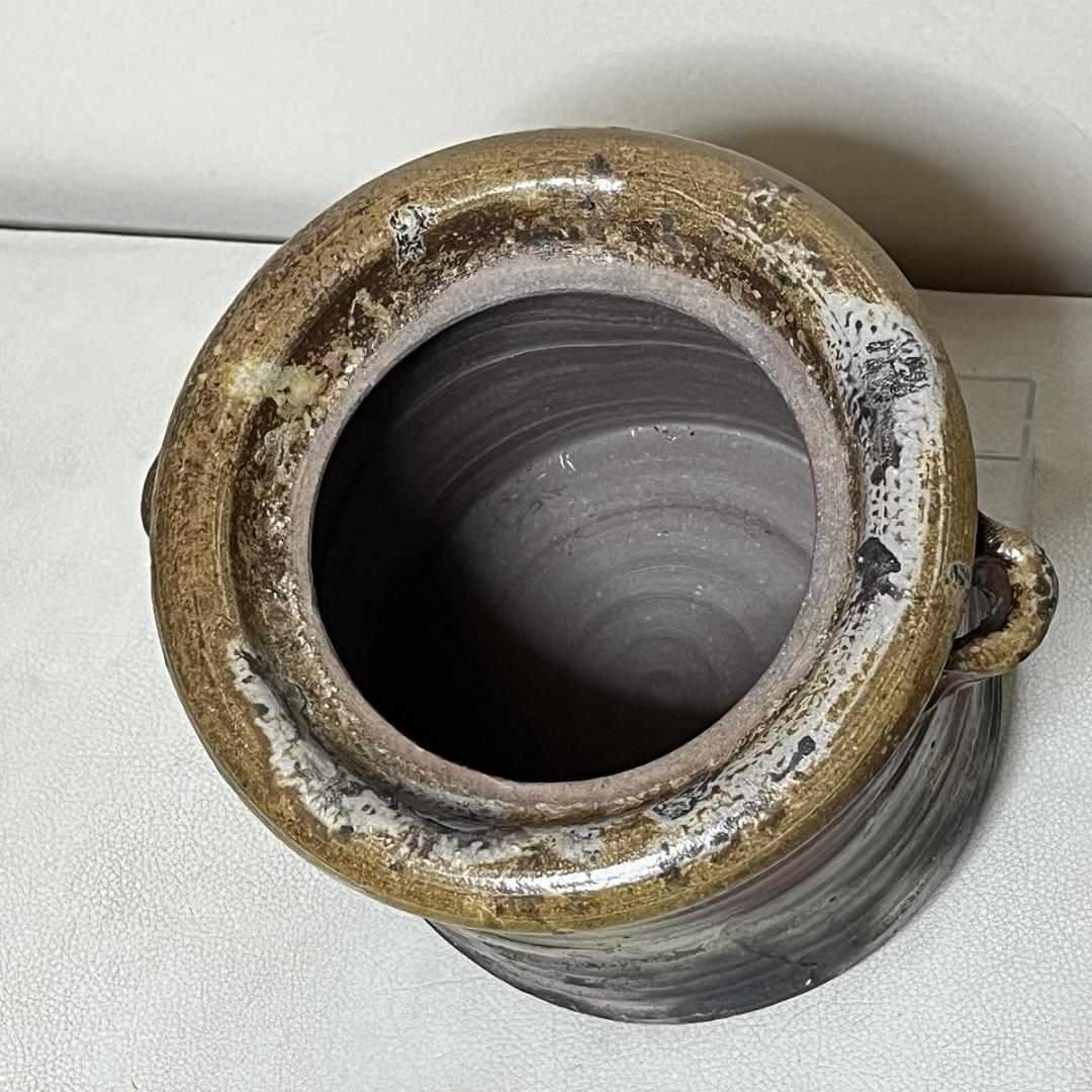 十五代 木村長十郎 友敬 備前焼 水指 共箱 木村友敬 茶道具 【k3449】