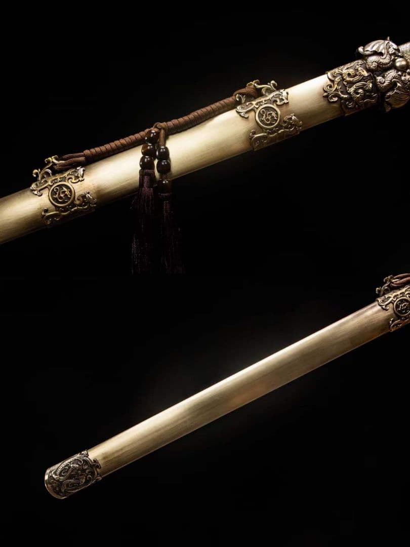 神嘯環首唐刀-模様鋼 古兵器 武具　刀装具　日本刀　模造刀 居合刀