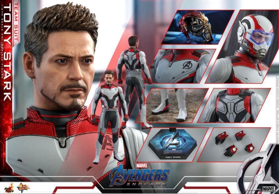 ホットトイズ 1/6 トニースターク チームスーツ アベンジャーズ　アイアンマン