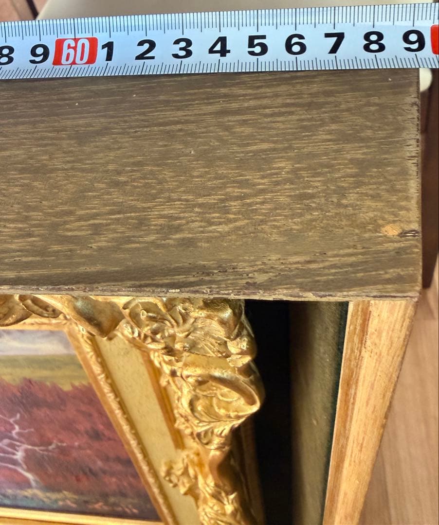 真作　中野耕治　秋の風景 F6サイズ油彩画 送料込み1/21