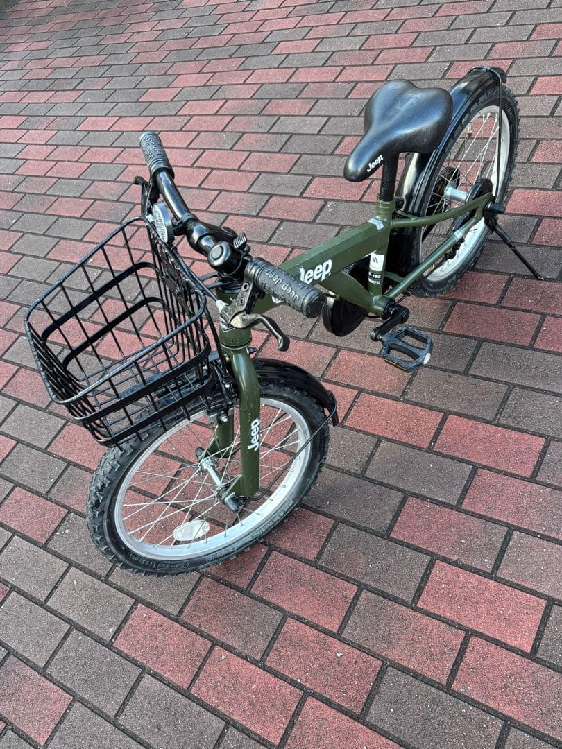 Jeepキッズ自転車(18㌅)お引き取り限定[配達可能]