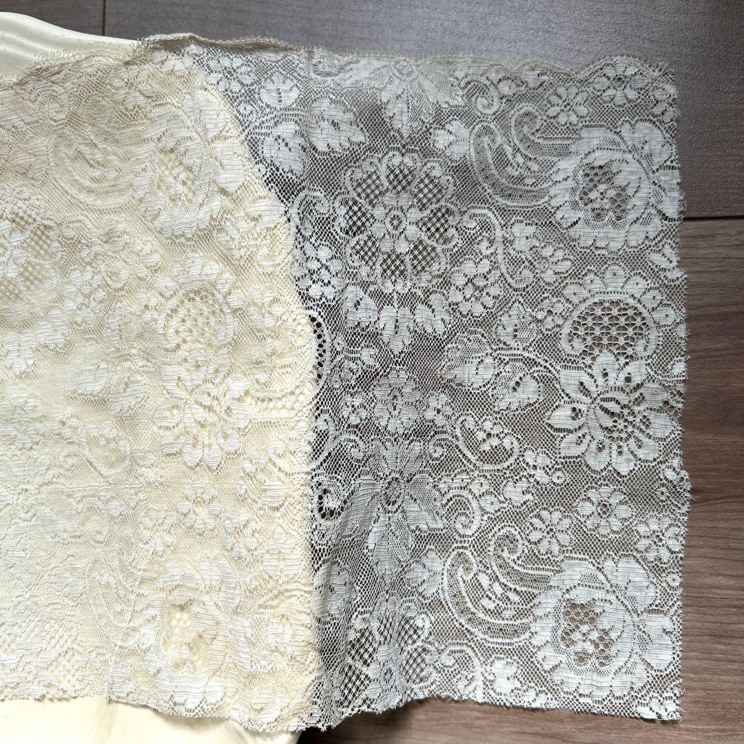 フランスアンティーク　ミニョネットとレース、布花　カルトナージュ box