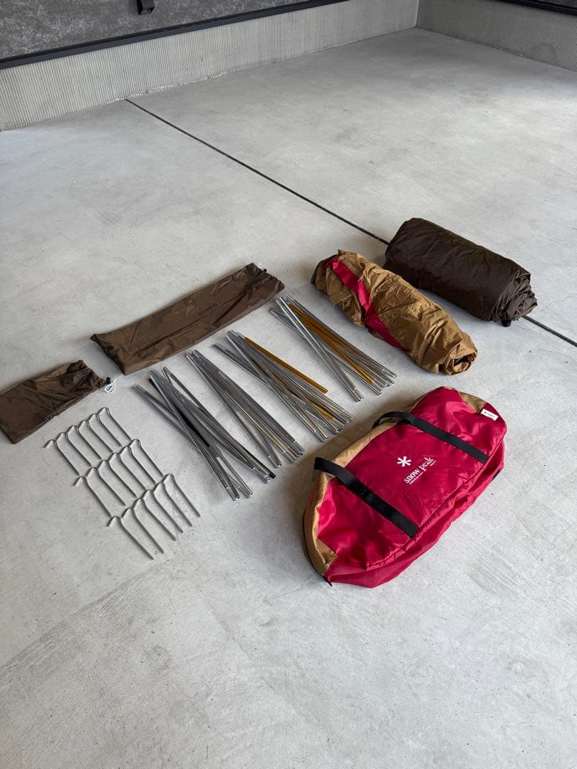 【美品】 peak アメニティドームM 純正グランドシート付き