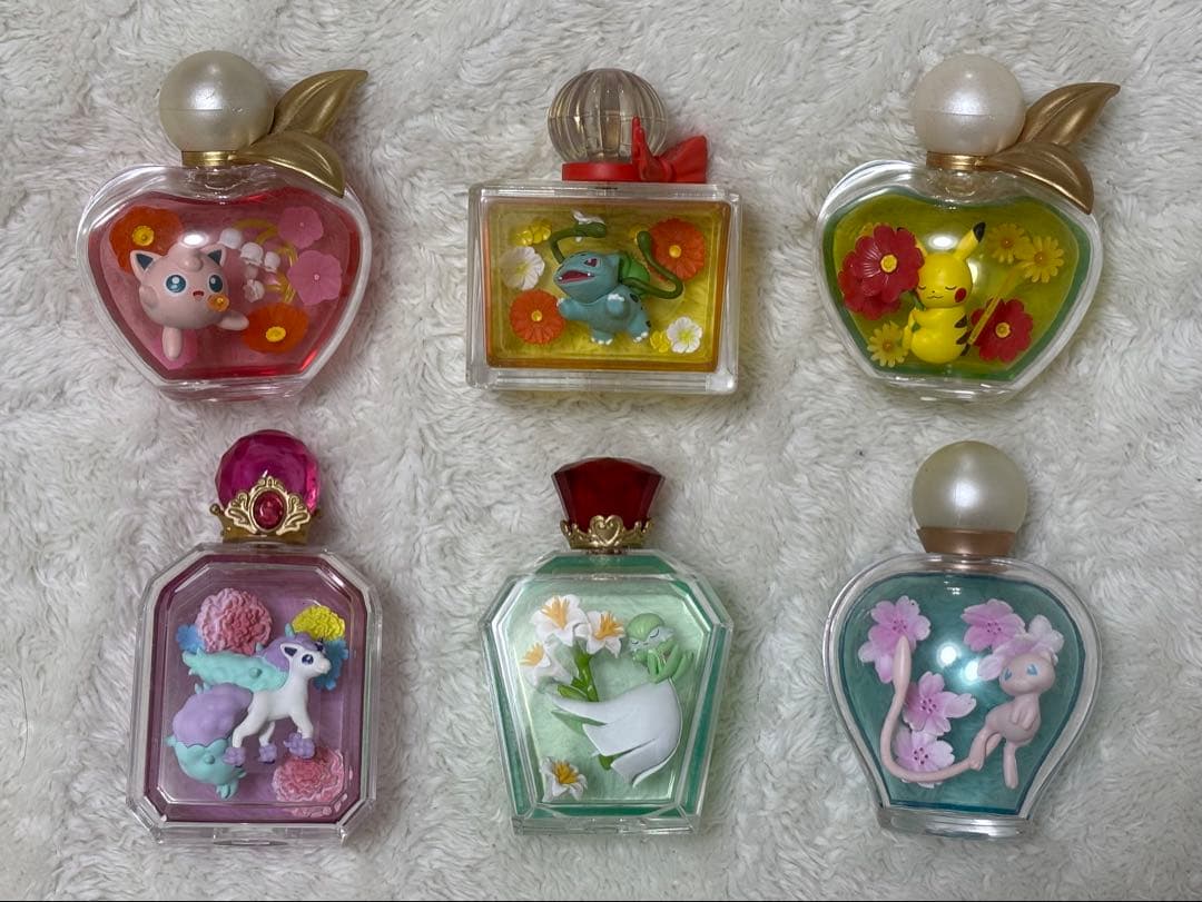 ポケモン　香水　フィギュア　ピカチュウ　サーナイト　ミュウ　など　6点セット