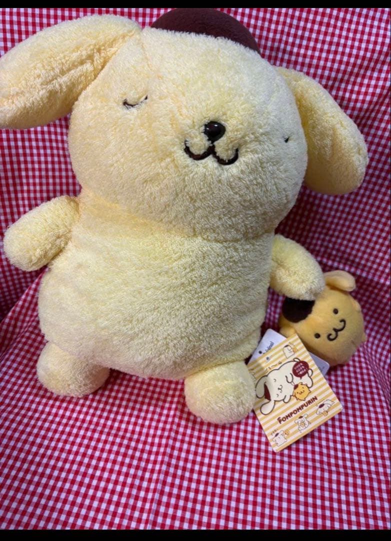 ポムポムプリン ミニプリン ぬいぐるみ レトロ