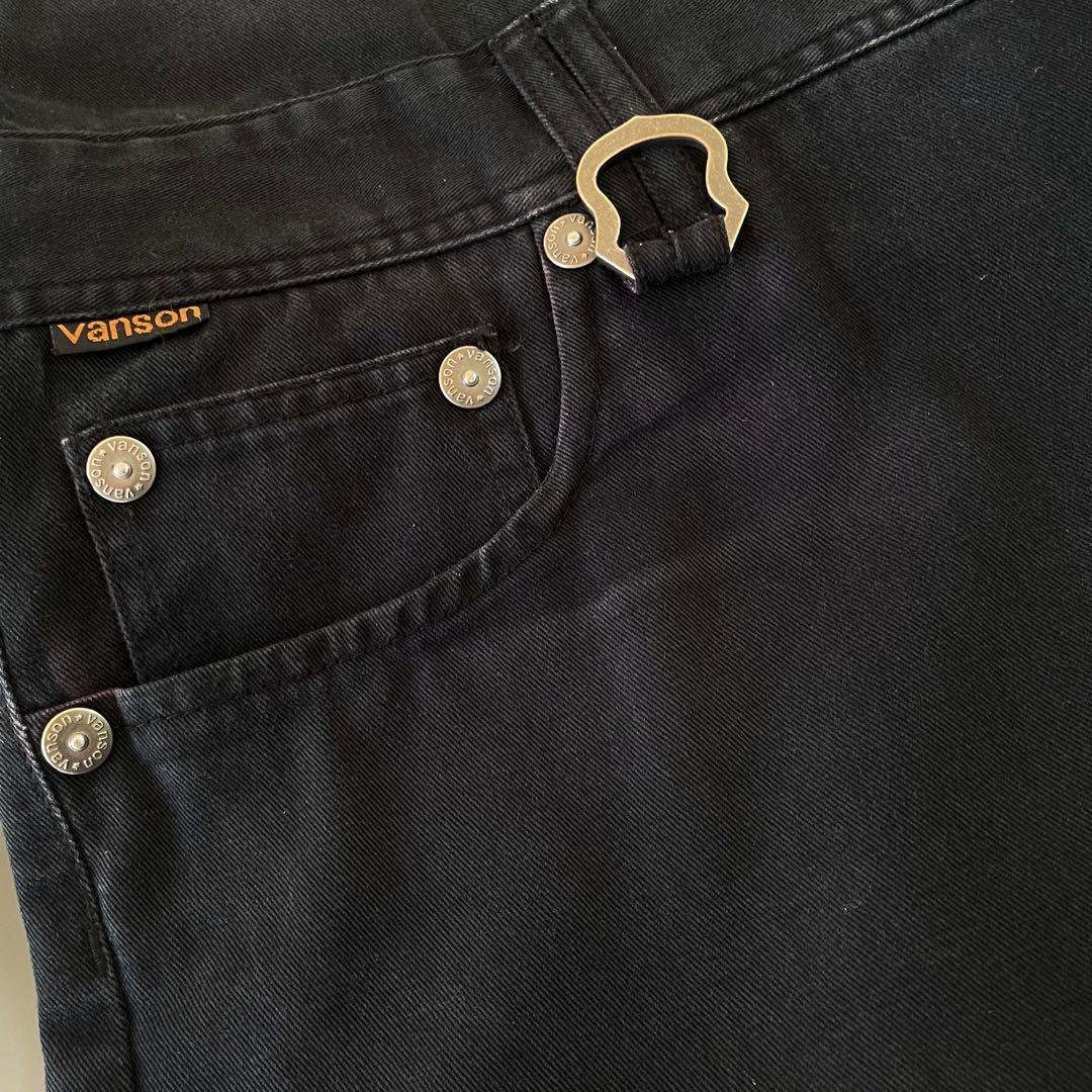 VANSON バンソン コットン スカル刺繍 袖着脱可能 オールインワン つなぎ