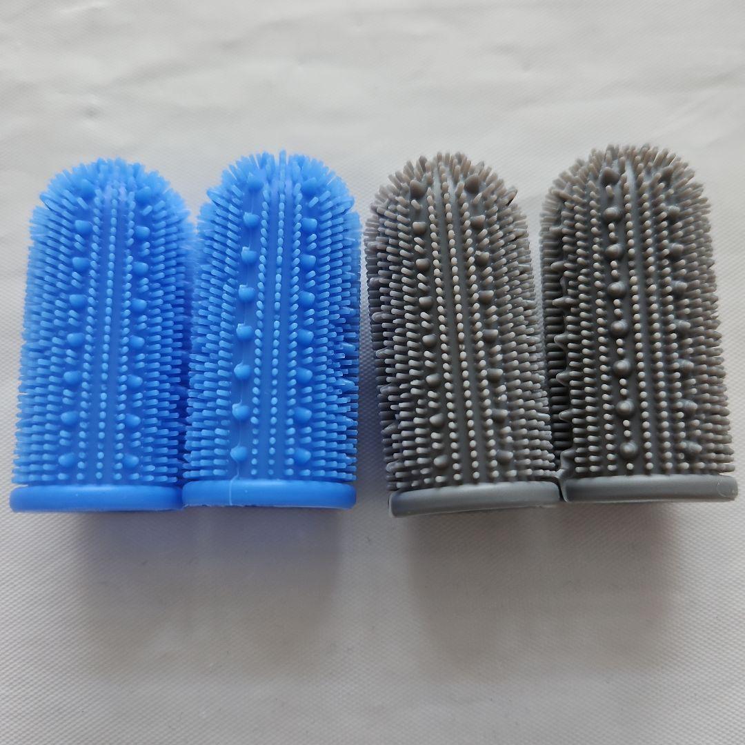 犬用歯ブラシ 犬の歯のクリーニング用 4個 犬の歯磨き キット 猫の歯ブラシ