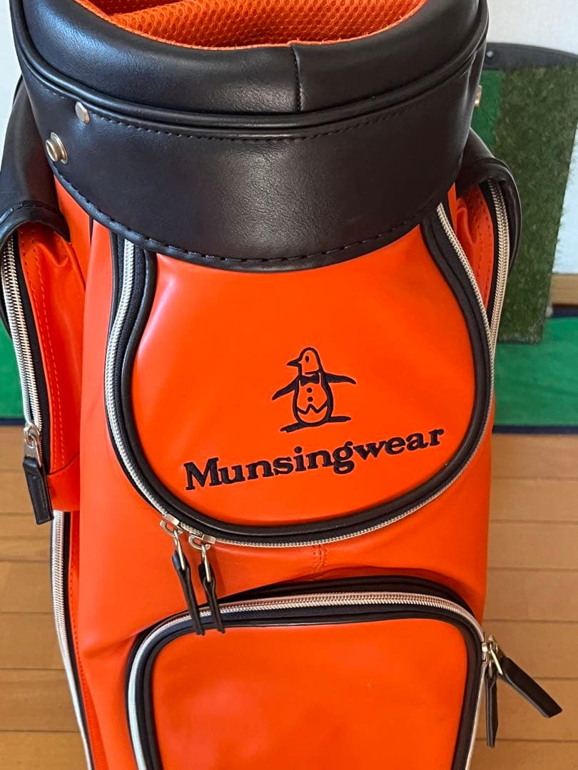 熊*ん様 Munsingwear オレンジ キャディバッグ