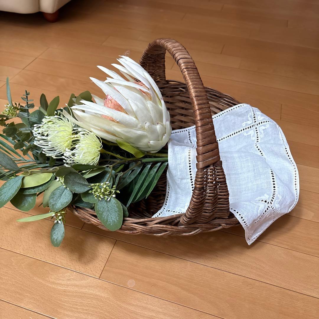 フランス　アンティーク　パニエ　カゴ　バスケット