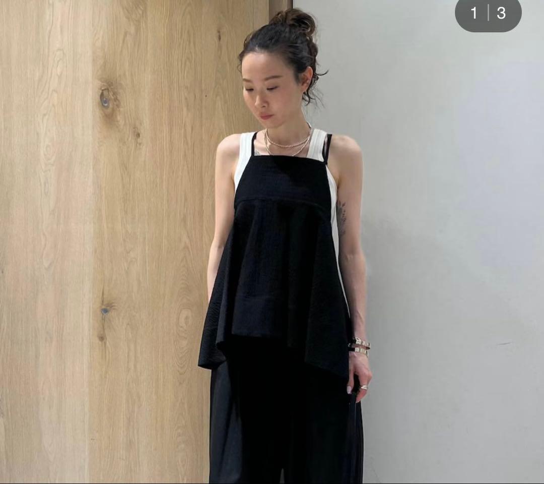 【新品】Curensology(カレンソロジー)/サッカーフレアキャミソール