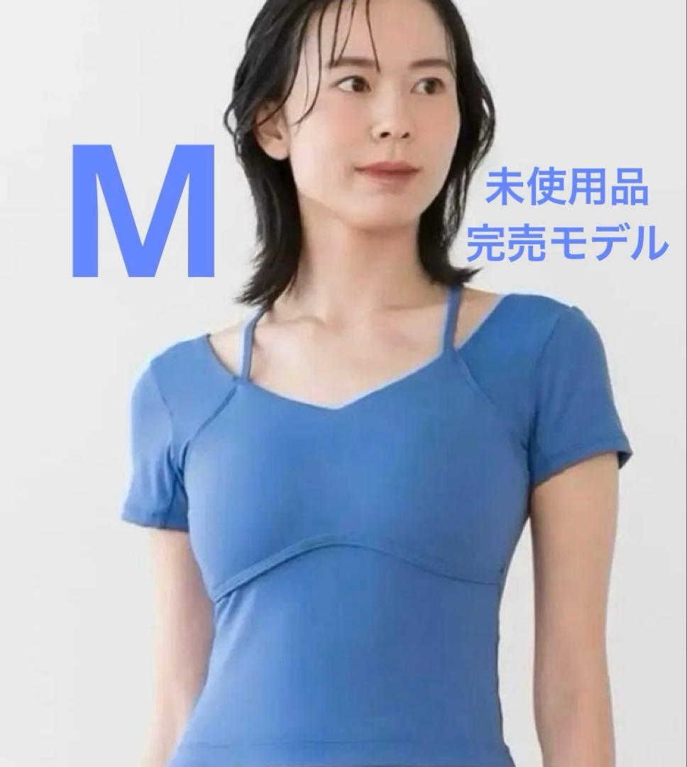 LAVA 【SUKALA】スカーラ　カップ付きオープンネックTee M ブルー