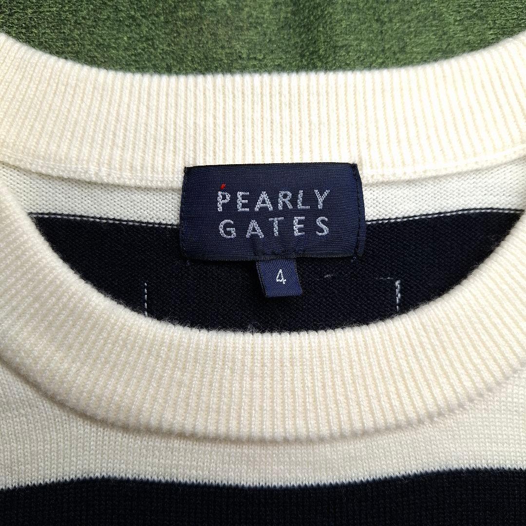 PEARLY GATES スヌーピー ゴルフ ニットセーター ボーダー M