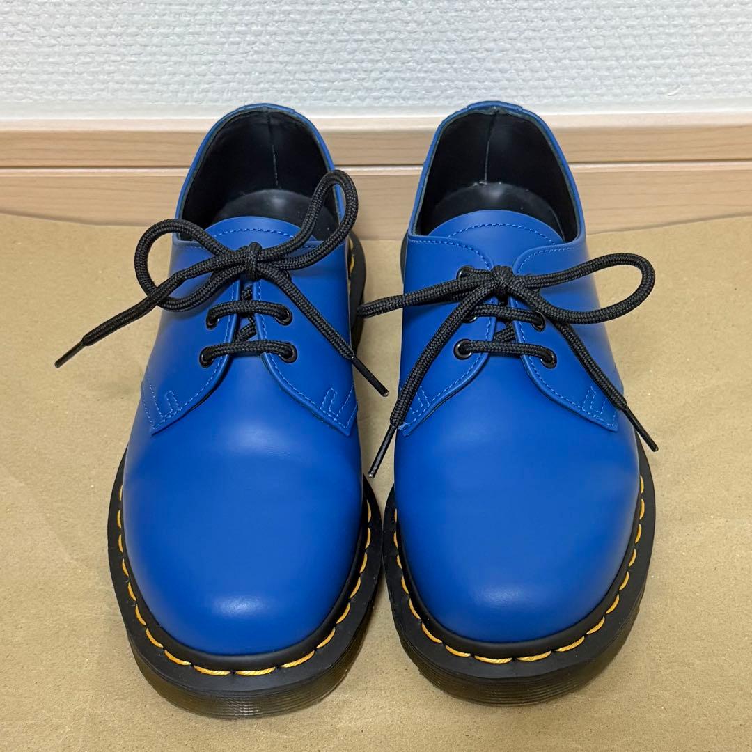 Dr.martens 3ホール シューズ ブルー