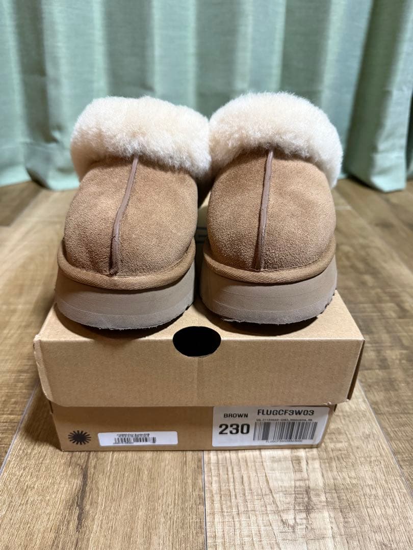 お値下げ中UGG アグ ディスケット 23cm チェスナット 厚底 サイズ6 箱