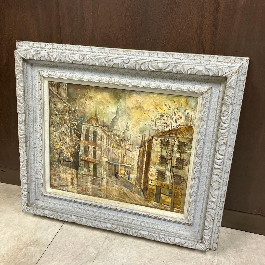 アンティーク 油絵 油彩画 風景画 立体画 絵画 アート 美術 芸術 額縁 額装