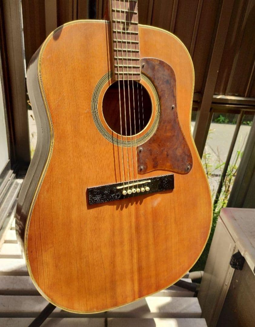 ビンテージ！ L-00タイプ PU付きエレアコ G社ロゴシール２枚付き