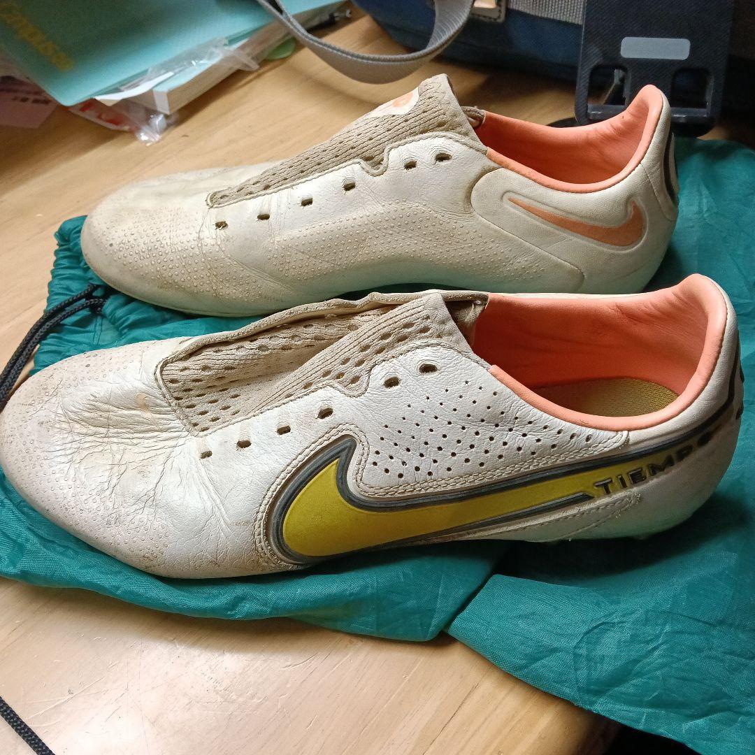 Nike Tiempos サッカーシューズ ホワイト/オレンジ