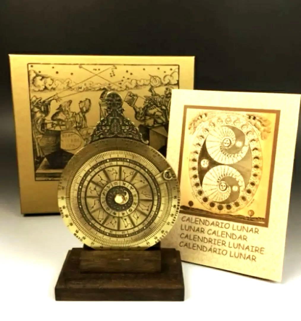 先着1名【ムーンカレンダー】干潮満潮の時間が分かる　スペイン　アンティーク