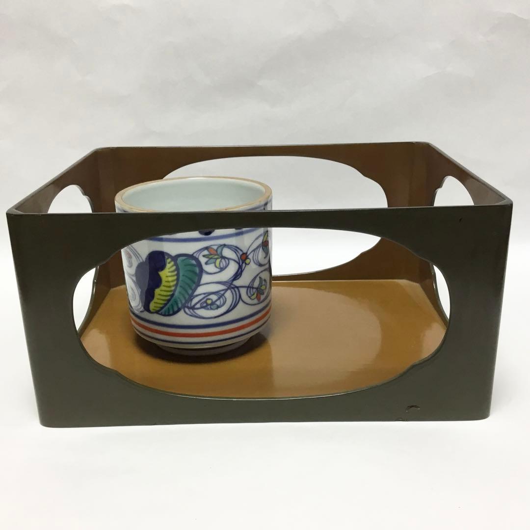 莨盆 香狭間透 キズあり 火入 オランダ 木箱入 茶道具 古物品