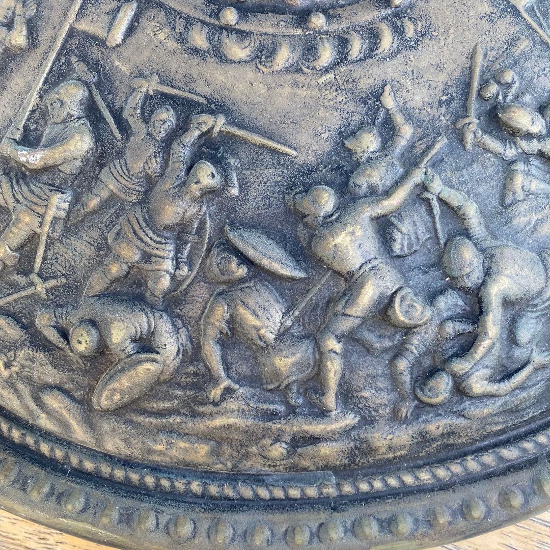 古代ギリシャの盾　レプリカ　アンティーク　直径48cm 金属
