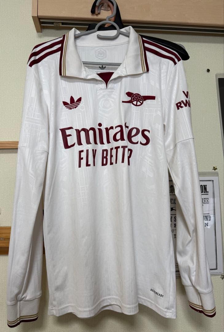 25-26アーセナル 3rd長袖ユニフォーム Mサイズ