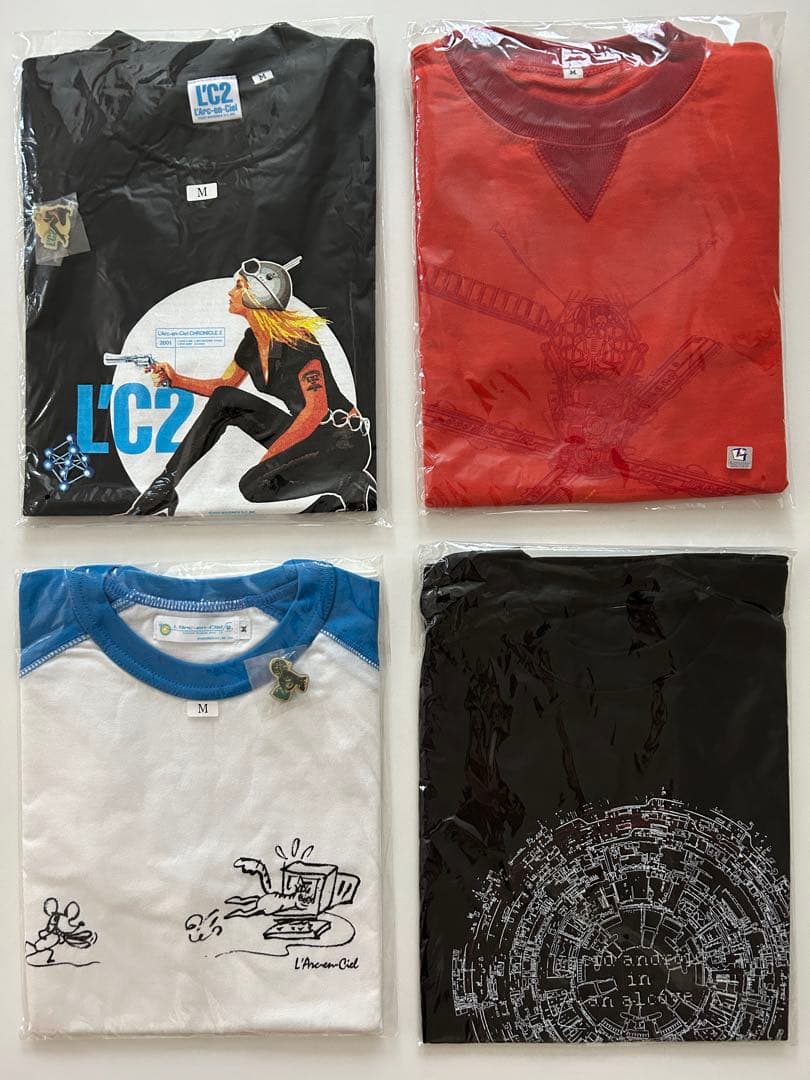 【希少・新品未開封】ラルク L'Arc〜en〜Ciel Tシャツ 4枚セット売り