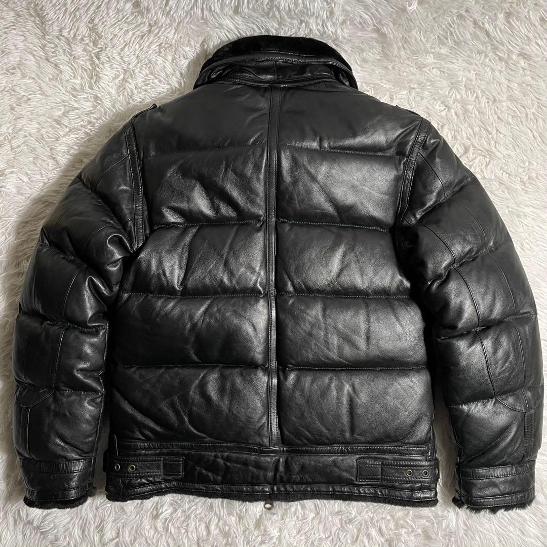 アヴィレックス レザージャケット ラムレザー ダウン B3 胸タグ 肉厚