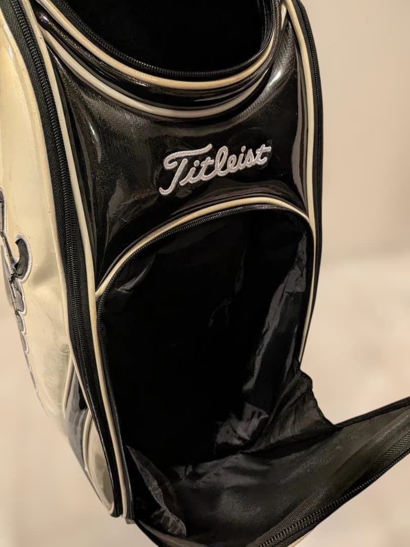 Titleistキャディバッグ CB610WT ホワイト/ブラック ツアーモデル