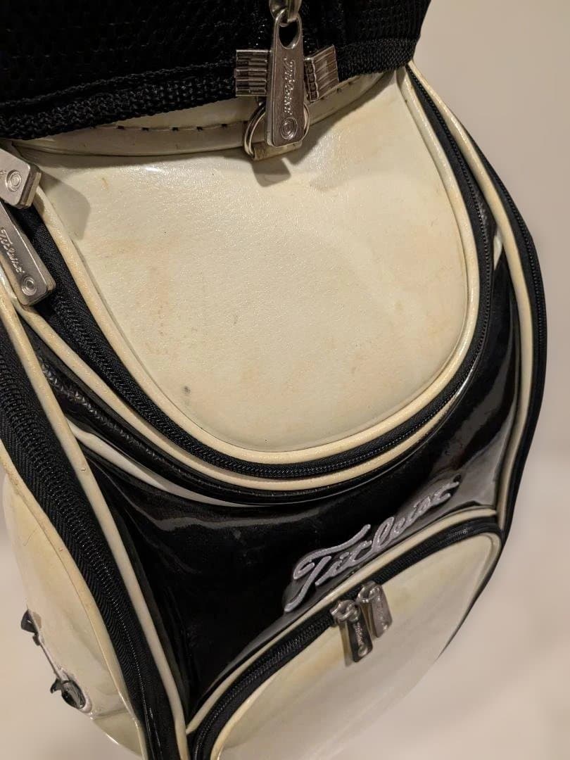 Titleistキャディバッグ CB610WT ホワイト/ブラック ツアーモデル