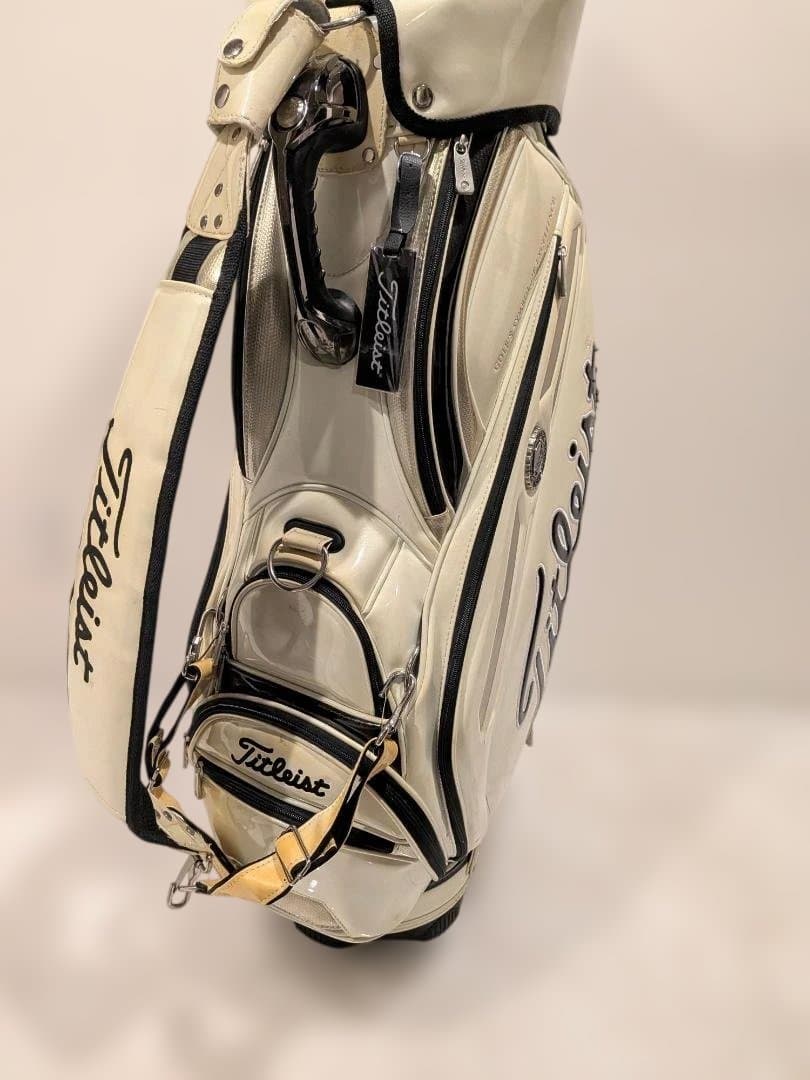 Titleistキャディバッグ CB610WT ホワイト/ブラック ツアーモデル