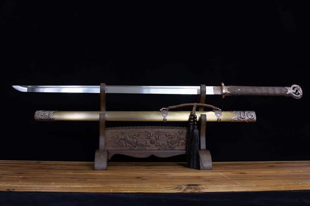 竜行直刀-高性能マンガン鋼 古兵器 武具　刀装具　日本刀　模造刀 居合刀