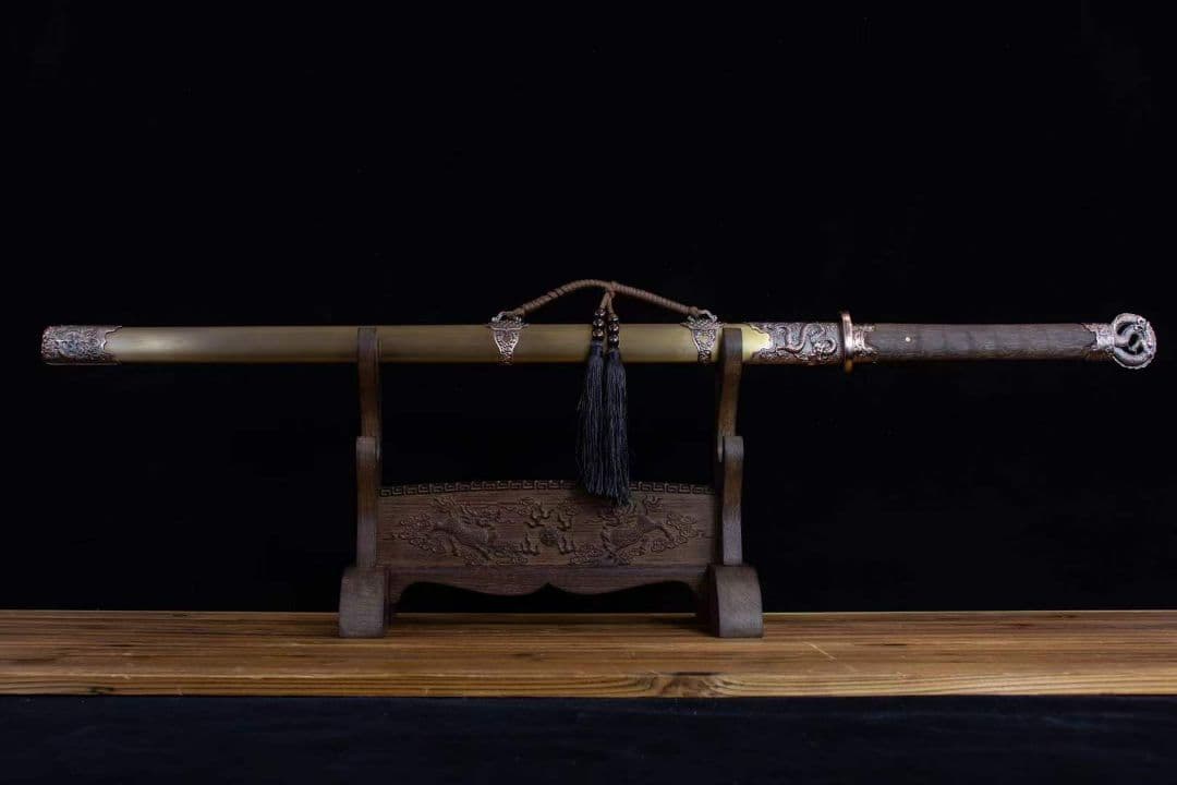 竜行直刀-高性能マンガン鋼 古兵器 武具　刀装具　日本刀　模造刀 居合刀