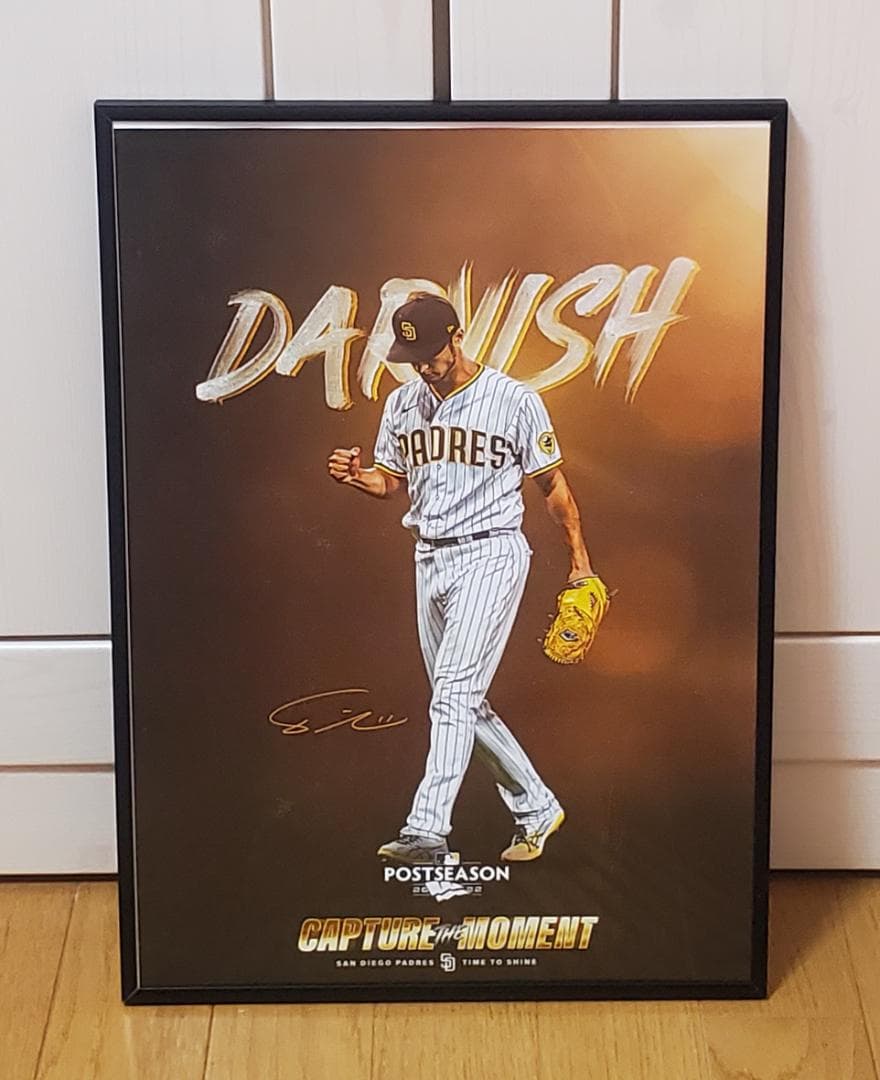 エースパドレス ダルビッシュ有 MLB！A3ポスターフレーム付き⑯セット