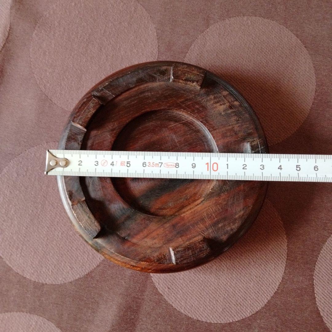 中国骨董陶磁器を乗せる安定した鑑賞台、台座最高級天然紫壇細工精製高級感のあるもの