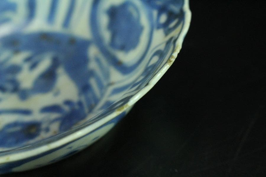 中国美術 染付 芙蓉手 碗 揃 五件(K-XA690)