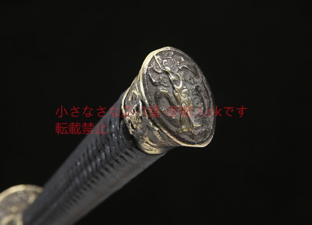 斬馬刀烏木百錬文紋鋼  古兵器 武具 刀装具 日本刀 模造刀 居合刀