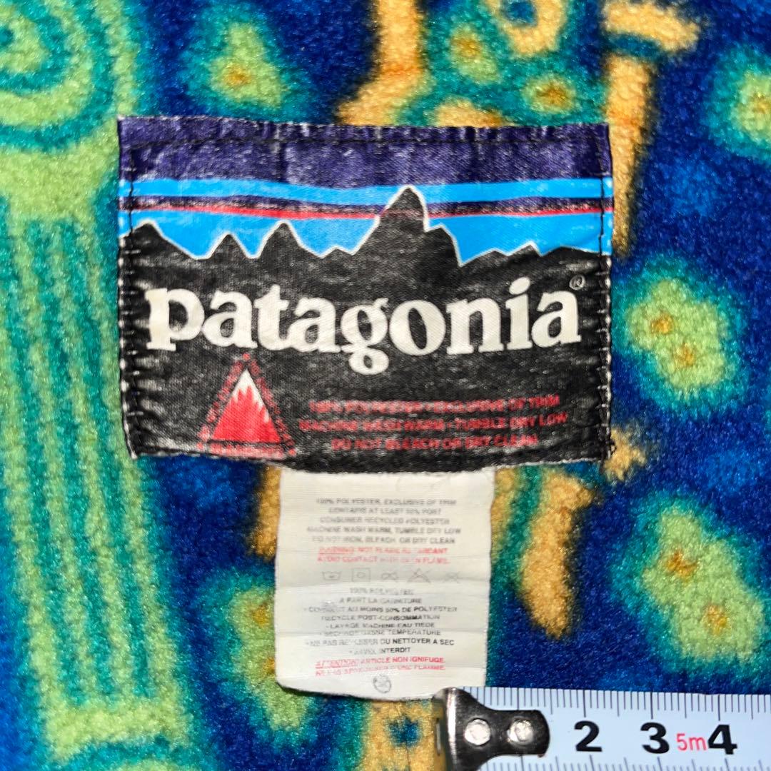 90S ヴィンテージ パタゴニア ワニ柄 クロコダイル フリースブランケット