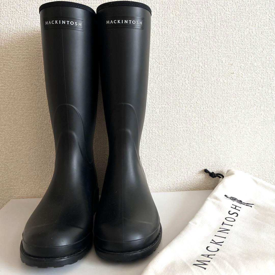 最終値下げ【新品未使用】ブラック　MACKINTOSH レインブーツ 長靴 38