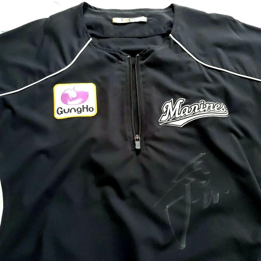 ロッテ　ユニフォーム　サイン　鳥谷　選手着用　千葉 ロッテマリーンズ　プロ野球