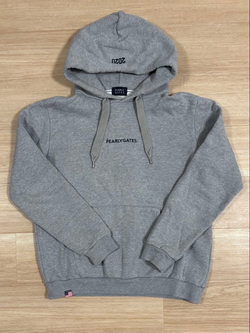 PEARLY GATES フード付きスウェット グレー