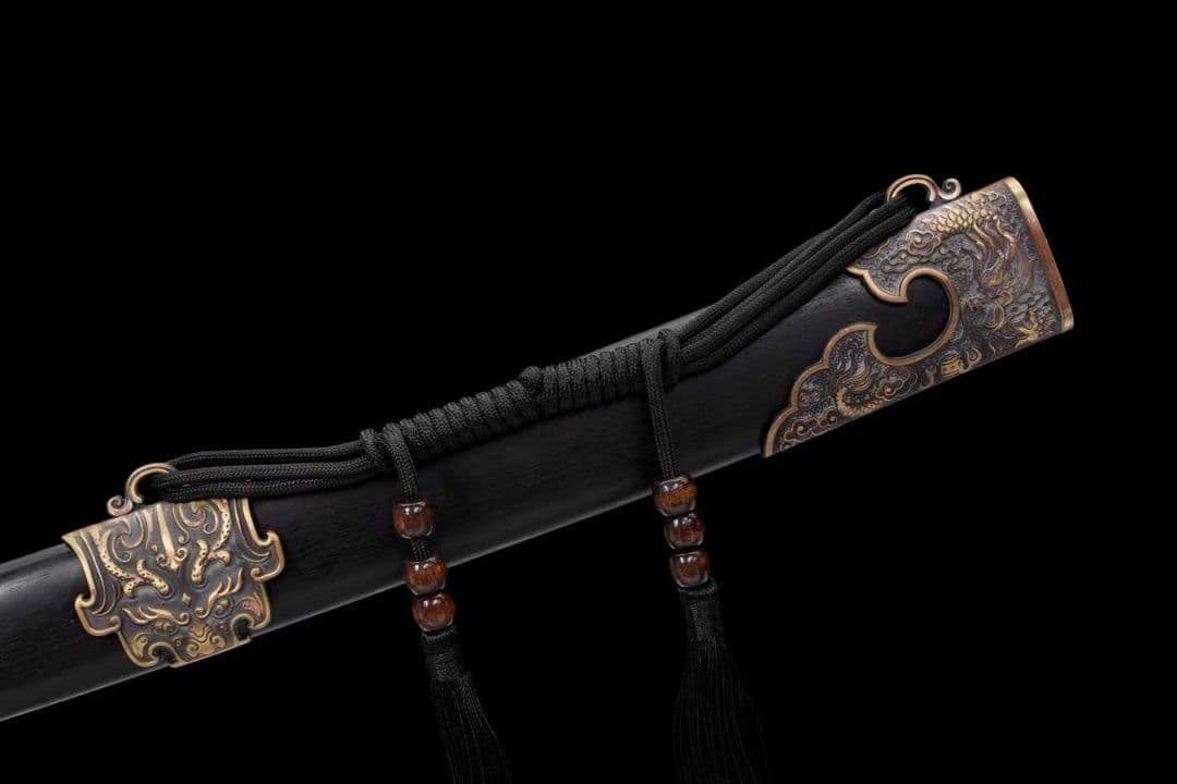 【丁白桜青刀】古兵器 刀装具 日本刀　模造刀 居合刀 武士道 鑑賞用 両手刀