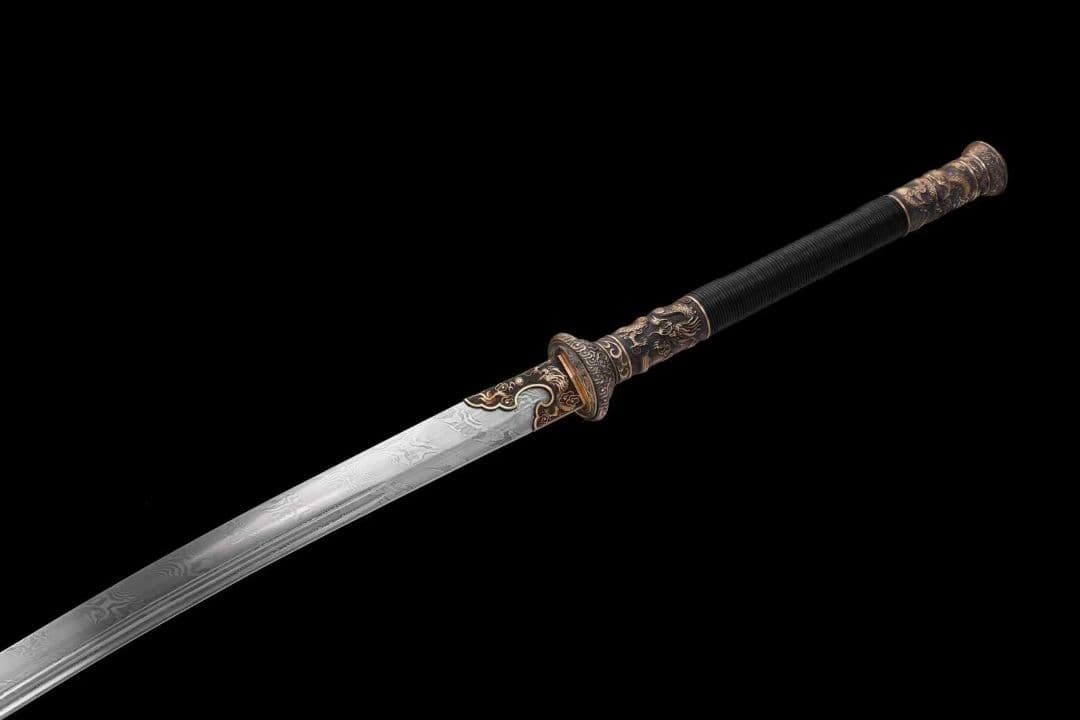 【丁白桜青刀】古兵器 刀装具 日本刀　模造刀 居合刀 武士道 鑑賞用 両手刀